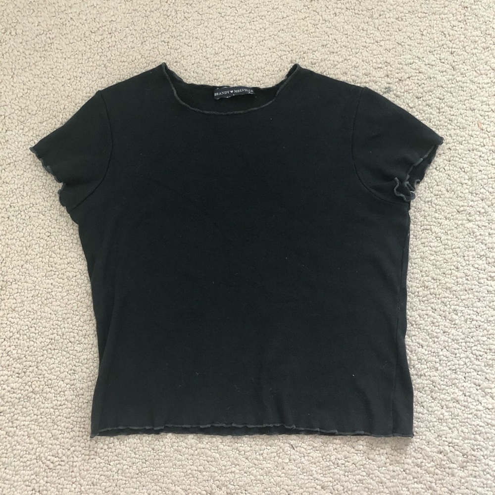 Tight brandy Melville black t-shirt
